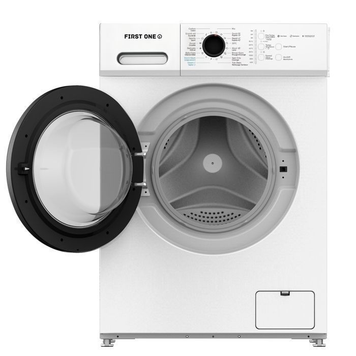 Lave-linge frontal FIRST ONE FLL81400WH - 8 Kg - 1400 tr/mn - 16 programmes - Eco - Intensif - Rapide – Très Faible conso - A-20% – Image 4
