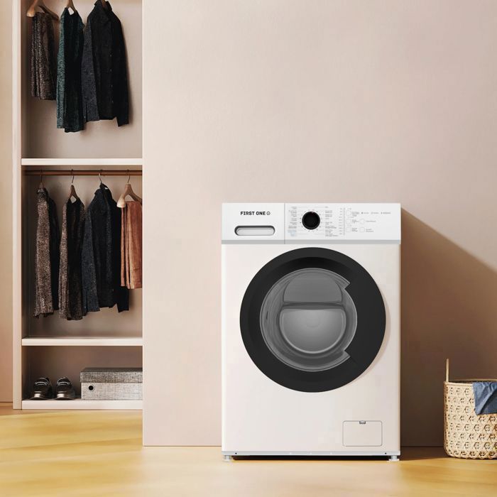 Lave-linge frontal FIRST ONE FLL81400WH - 8 Kg - 1400 tr/mn - 16 programmes - Eco - Intensif - Rapide – Très Faible conso - A-20% – Image 5