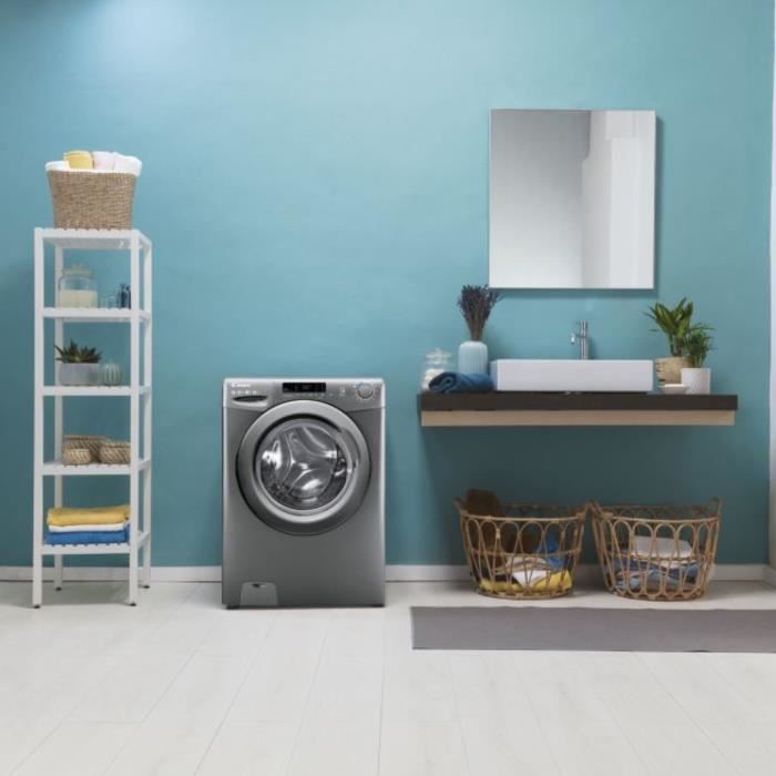 Lave-linge hublot CANDY CS1292DRRE/1-S - 9 kg - 1200 trs/min - Anthracite – Image 2