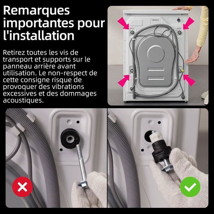 Lave-linge hublot - CHiQ - CW07123863AX - 7kg - Classe A - 1200 RPM - Lavage vapeur – Image 3