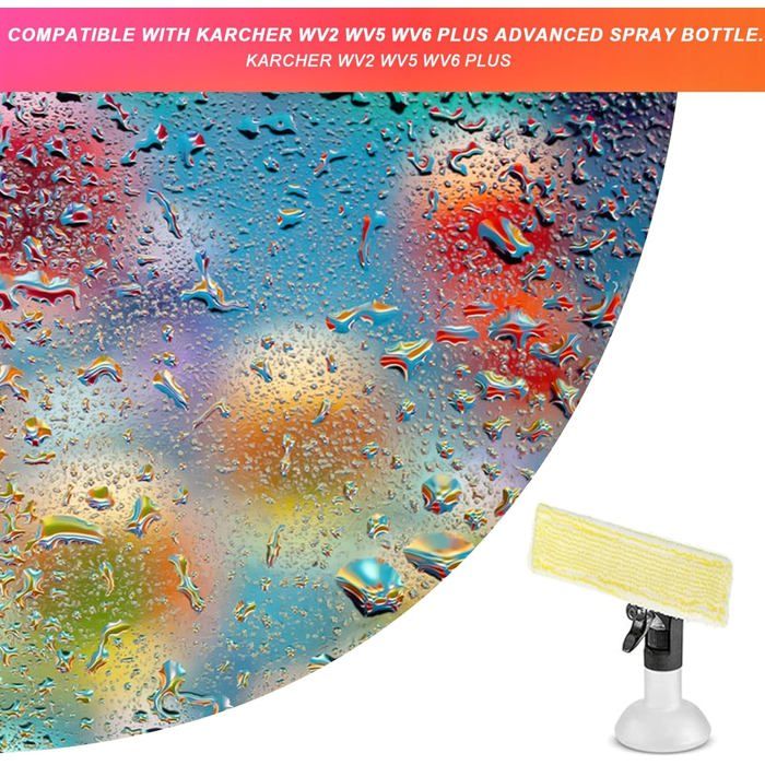 6 Pcs Chiffons de Nettoyage en Microfibre pour Karcher Bonnette Microfibre Lingette pour Lave Vitre Karcher WV2 WV5 WV6 Plus – Image 6