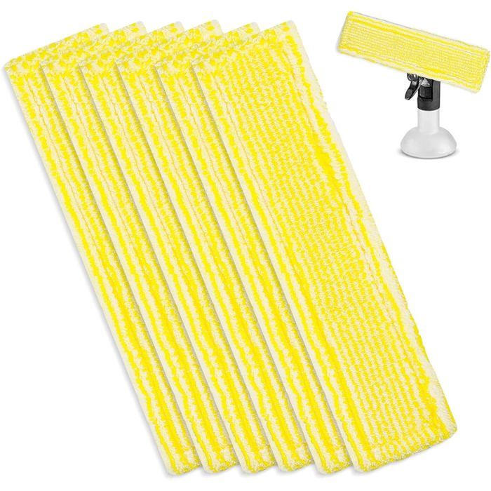 6 Pcs Chiffons de Nettoyage en Microfibre pour Karcher Bonnette Microfibre Lingette pour Lave Vitre Karcher WV2 WV5 WV6 Plus