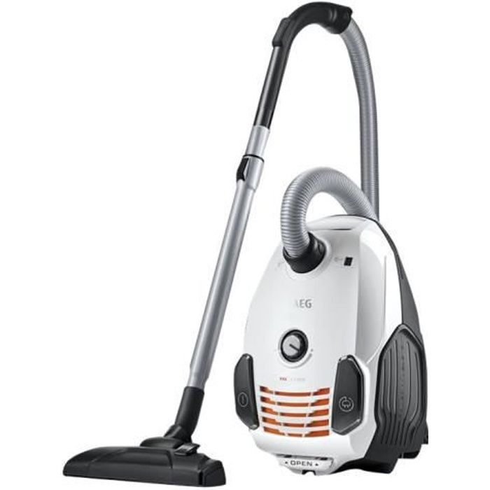 Aspirateur traineau - AEG - VX6-2-IW-5 - Sac - 2 Litres - Noir - 78 dB
