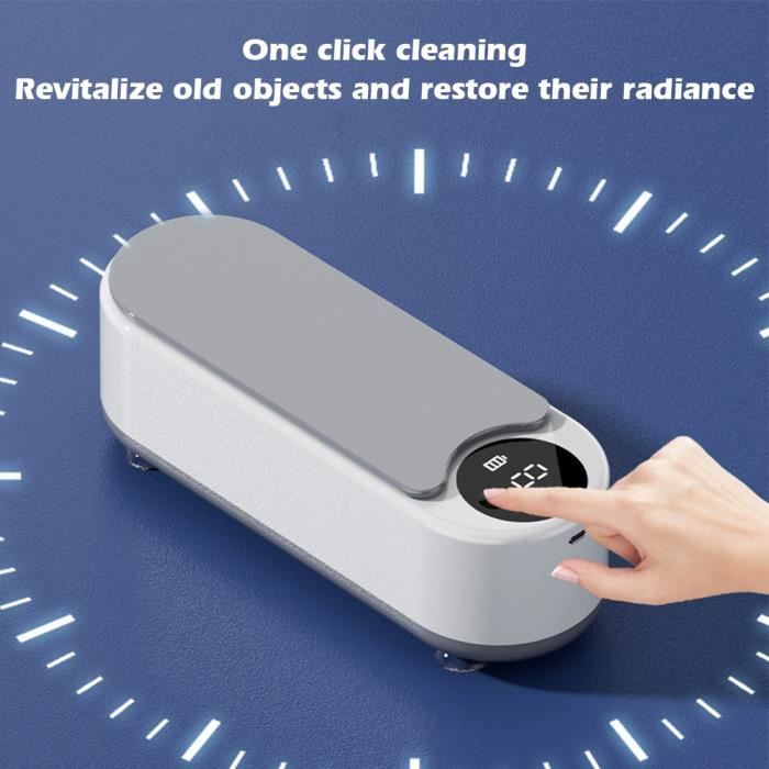 Appareil de Nettoyage Ultrasons, Nettoyeur à Ultrasons Lunettes Bijoux-nettoyage en profondeur – Image 2