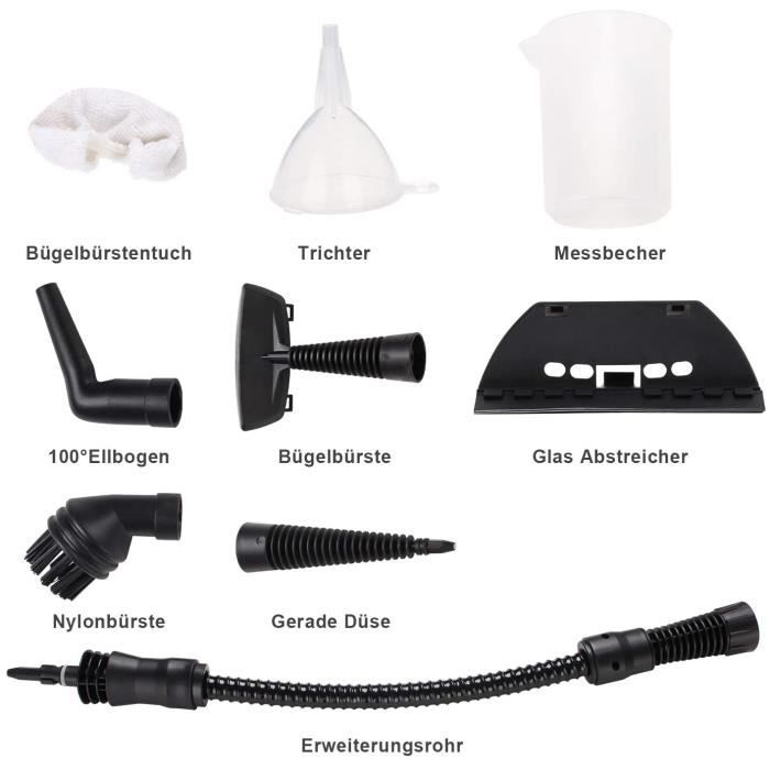 Nettoyeur vapeur portable - Appareils ménagers - 1000 W - 4 bars - 350 ml - Jaune – Image 3