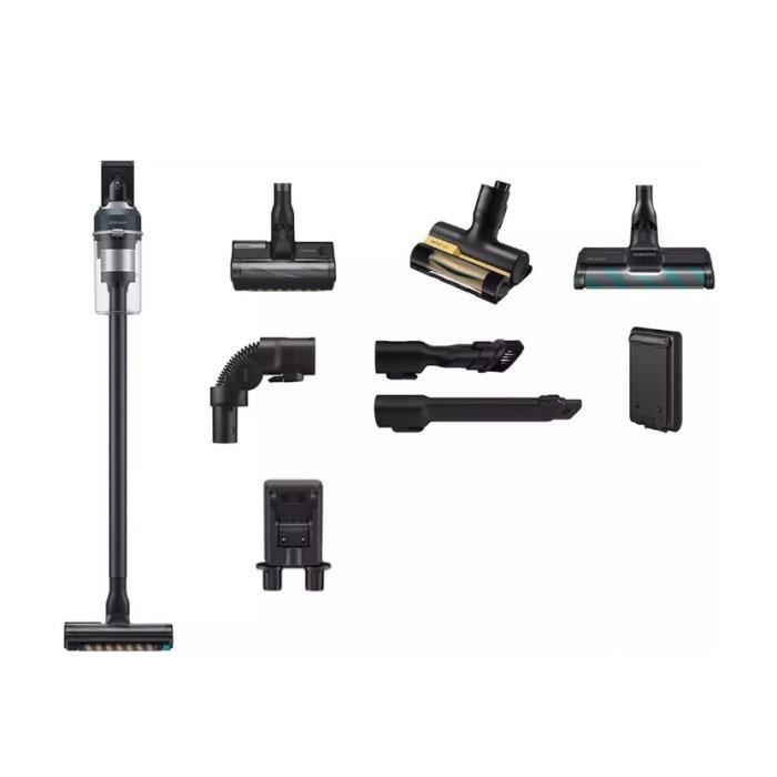 Aspirateur 2 en 1 - Non spécifié - Sans sac - Noir - 0,8L - 1h d'autonomie