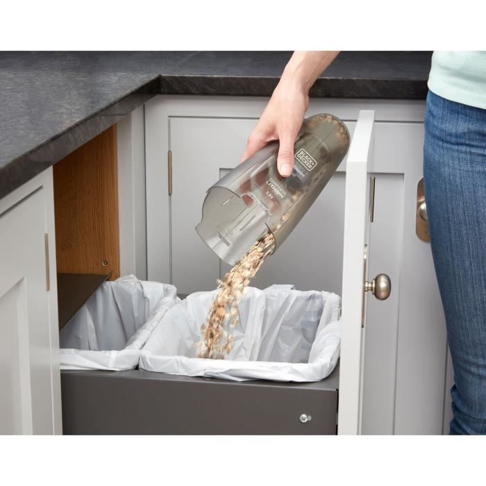 Aspirateur à main sans fil - BLACK & DECKER - NVC115W-QW - 8 AW - 3,6 V 1,5 Ah - Bordeaux – Image 9