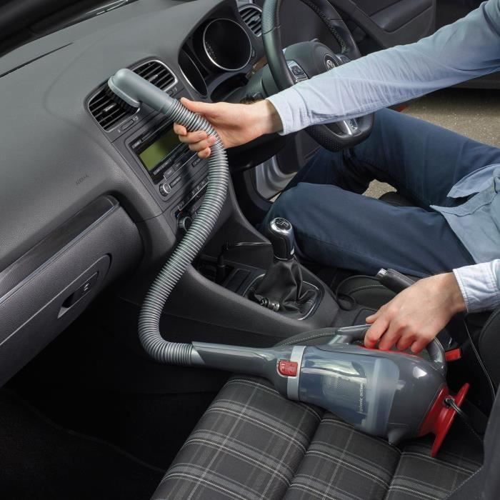 Aspirateur à main spécial voiture - BLACK & DECKER ADV1200-XJ - 12,5 AW - 12V - Prise allume cigare - Rouge / Gris – Image 6