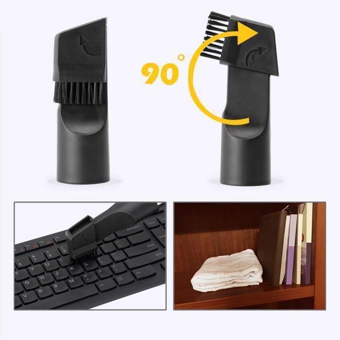 Aspirateur sans sac 900 Watt Rouge - Brosse ronde sol à meuble Multi Cyclone – Image 4