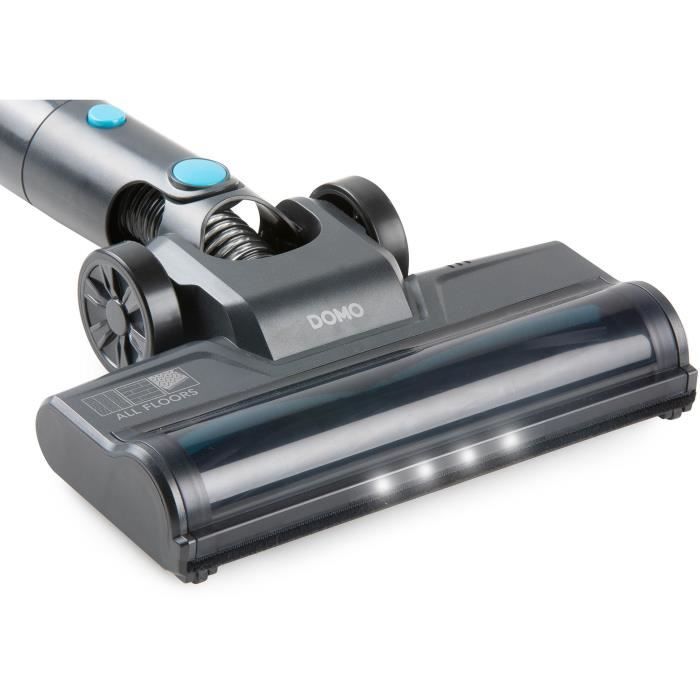 Aspirateur balai 2-en-1 - DOMO - DO1135SV - 10000 Pa - 40 min - 600 ml - Noir/Bleu – Image 3