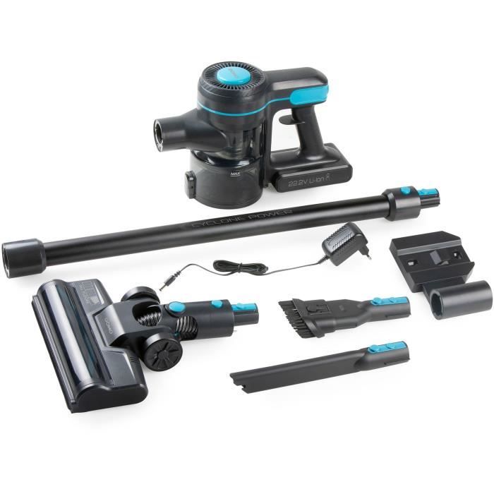 Aspirateur balai 2-en-1 - DOMO - DO1135SV - 10000 Pa - 40 min - 600 ml - Noir/Bleu – Image 4