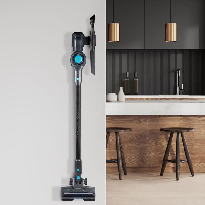 Aspirateur balai 2-en-1 - DOMO - DO1135SV - 10000 Pa - 40 min - 600 ml - Noir/Bleu – Image 6