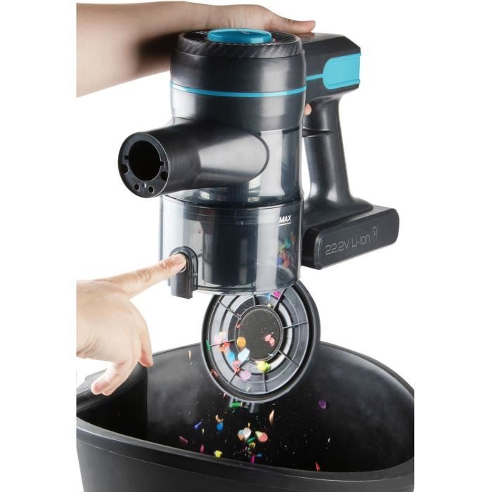 Aspirateur balai 2-en-1 - DOMO - DO1135SV - 10000 Pa - 40 min - 600 ml - Noir/Bleu – Image 7