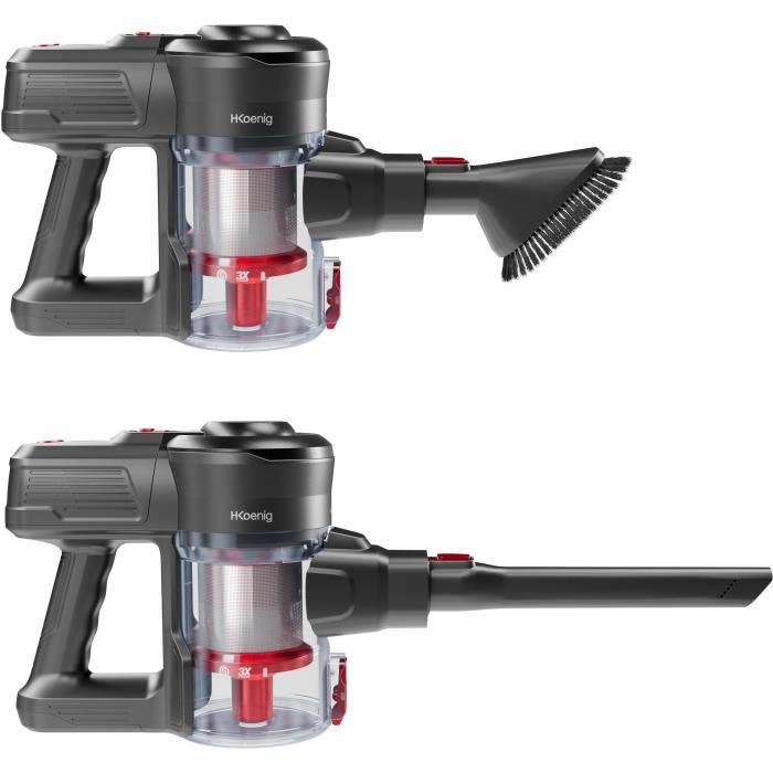 Aspirateur balai 2 en 1 sans fil PowerClean - H.KOENIG - UP600 - 3 vitesses - Puissance 155W – Image 5
