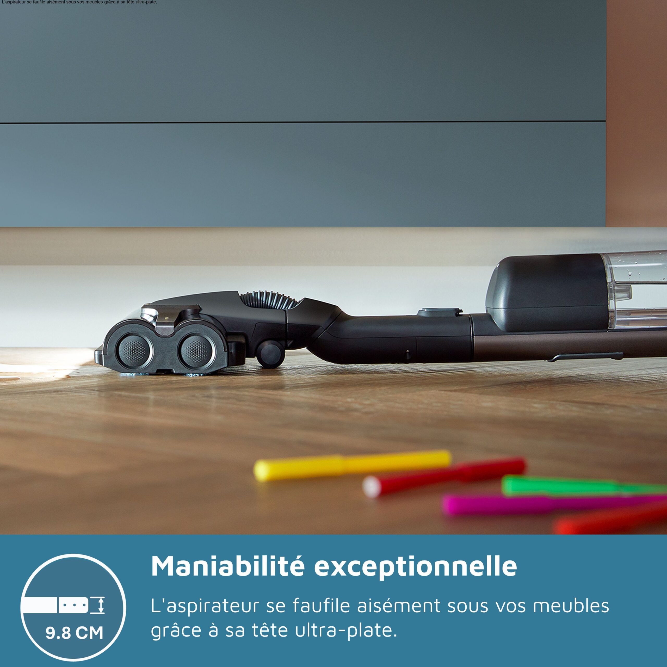 Aspirateur balai laveur 3-en-1 - PHILIPS - XW9463/10 - Série 9000 PowerCyclone AquaTrio - Noir Intense – Image 8