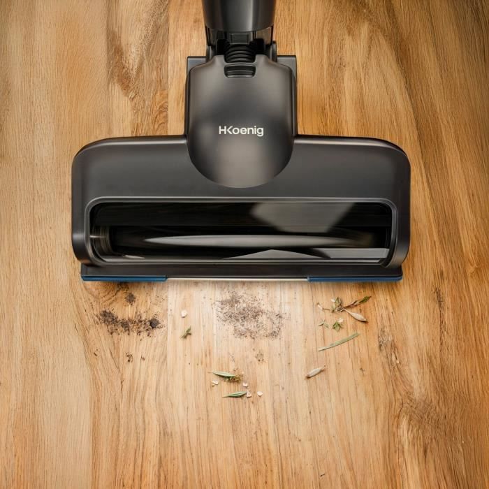 Aspirateur balai sans fil 2 en 1 - H.KOENIG - UP610 - PowerClean - 155 W - 0,8 L - Bleu – Image 9