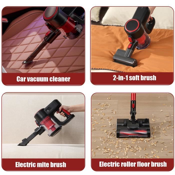 Aspirateur Balai sans Fil - PRUMYA - 3 en 1 - 120W - 15Kpa - Autonomie 60 min – Image 3