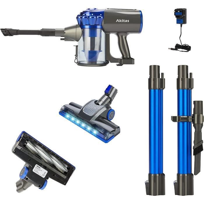 Aspirateur Balai sans Fil - AKITAS - V8 - 22.2V - 150W - Turbo Brosse 3-en-1 – Image 3