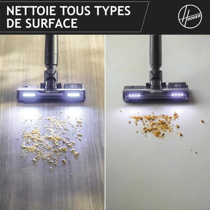 Aspirateur Balai sans Fil - HOOVER HF201P - Ultra-léger, Puissant 50AW, Turbobrosse Spécial Animaux, Technologie Ultra Compact x3 – Image 7