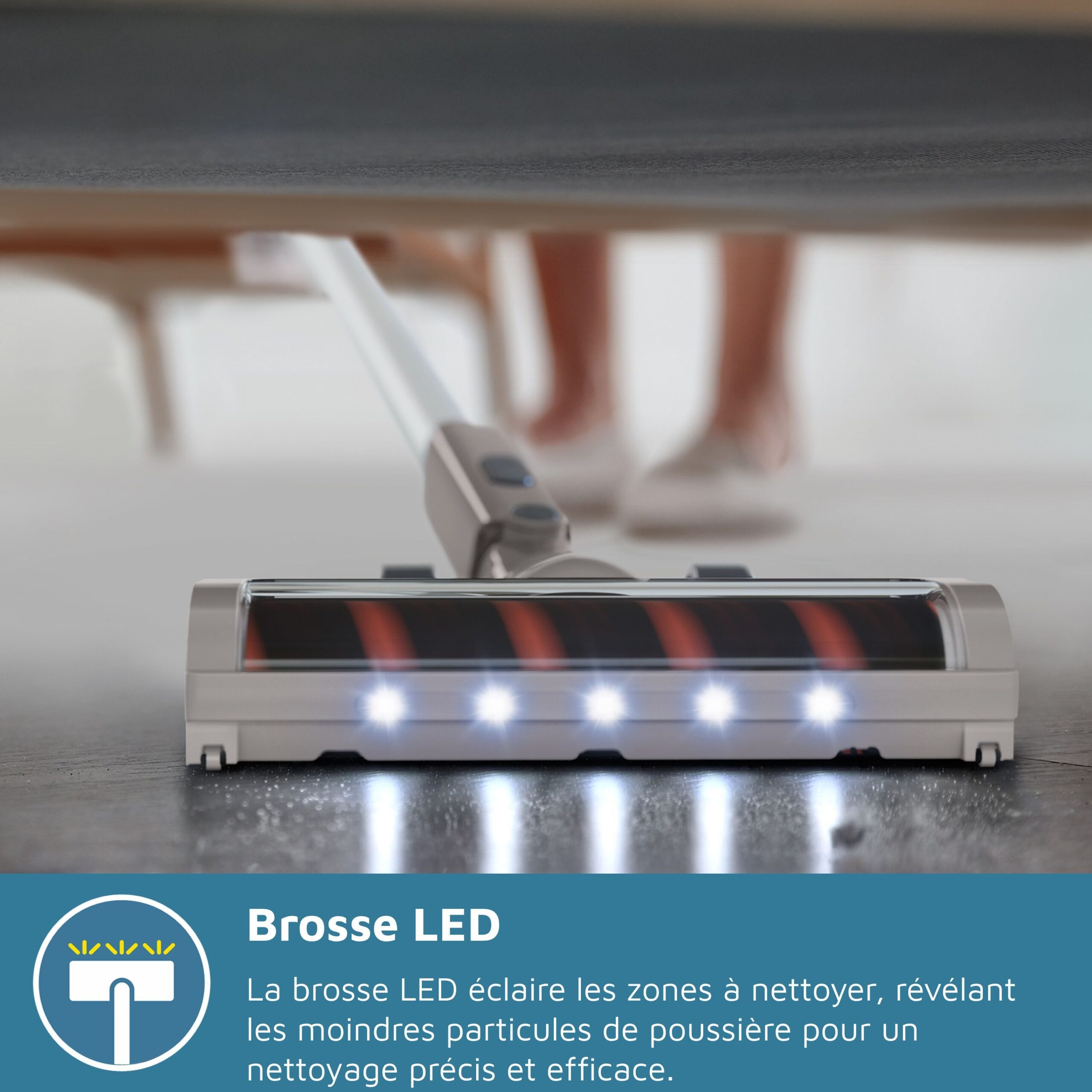 Aspirateur balai sans fil - PHILIPS - XC2011/01 - Série 2000 PowerCyclone 7 - LED - Bleu – Image 5