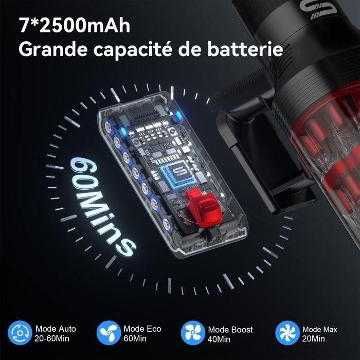 Vistefly V15 Apex - Aspirateur Balai Sans Fil 500W - 60KPa - Double Réservoir - Autonomie 65 min-8 en 1 - Écran Tactile – Image 3