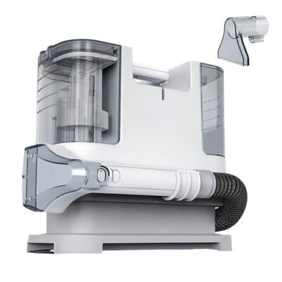 Shampouineuse400 W, aspirateur de canapé 9 kPa avec deux réservoirs d'eau, cordon de 3 m, aspirateur de tapis