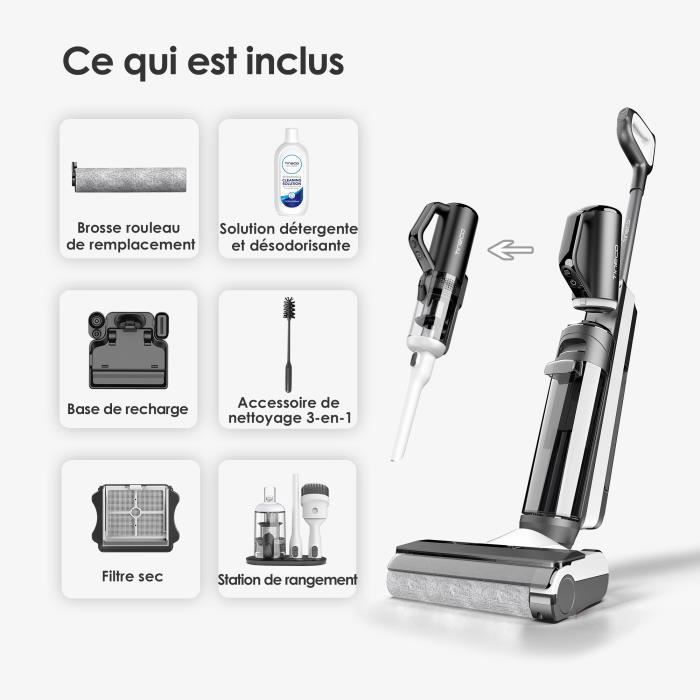 Aspirateur Lavant Tineco Floor One S5 Combo - Aspirateur Sans Fil Eau/Poussière - Aspirateur à main - Nettoyage des coins amélioré – Image 4