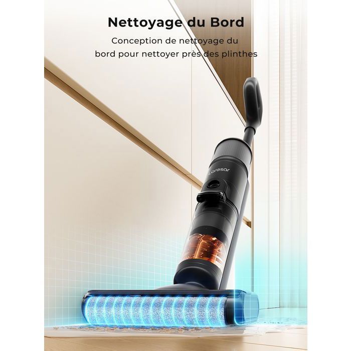 Aspirateur laveur sans fil -Laresar M3-3 en 1 - Nettoyeur sec/humide-Auto nettoyage - Grand Réservoir -Aspirateur à main- Ecran LED – Image 5