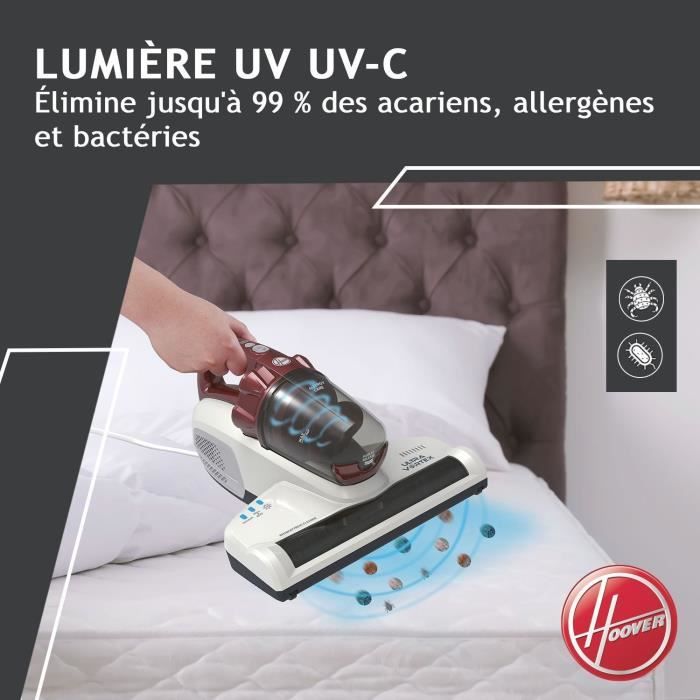 Aspirateur Matelas et Textiles Ultra Vortex - HOOVER MBC500UV - 500 W - 0,3 L - Animaux Allergies - Lampe UV-C antibactérien – Image 5