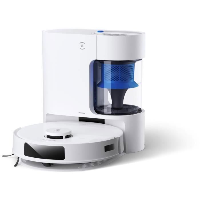 Aspirateur Robot Laveur ECOVACS DEEBOT N20 PLUS, Technologie PureCyclone avec conteneur à poussière sans consommable, 8000Pa