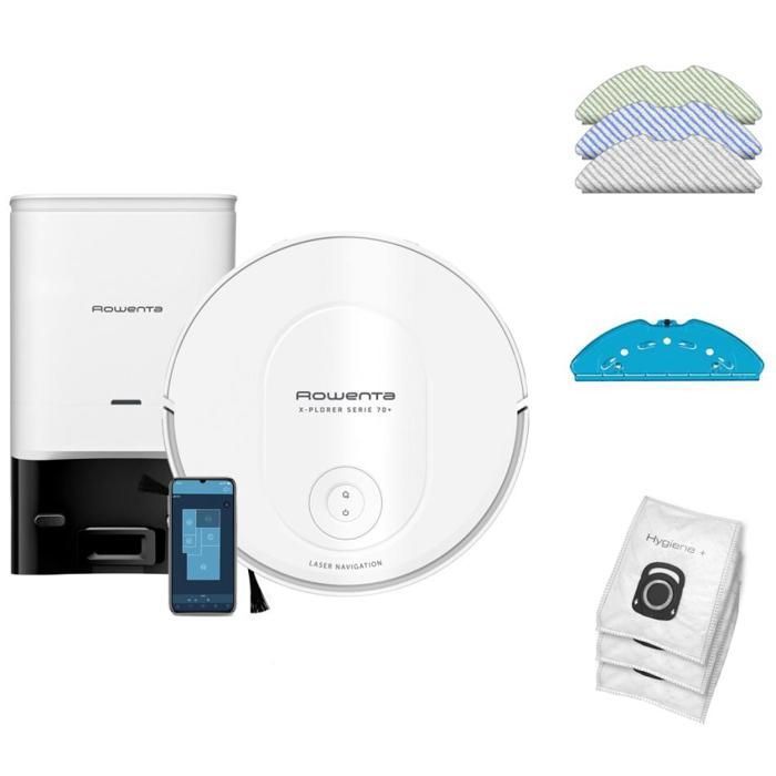 Aspirateur robot Rowenta X-PLORER Serie 70+ - modèle Animal - RR8497WH