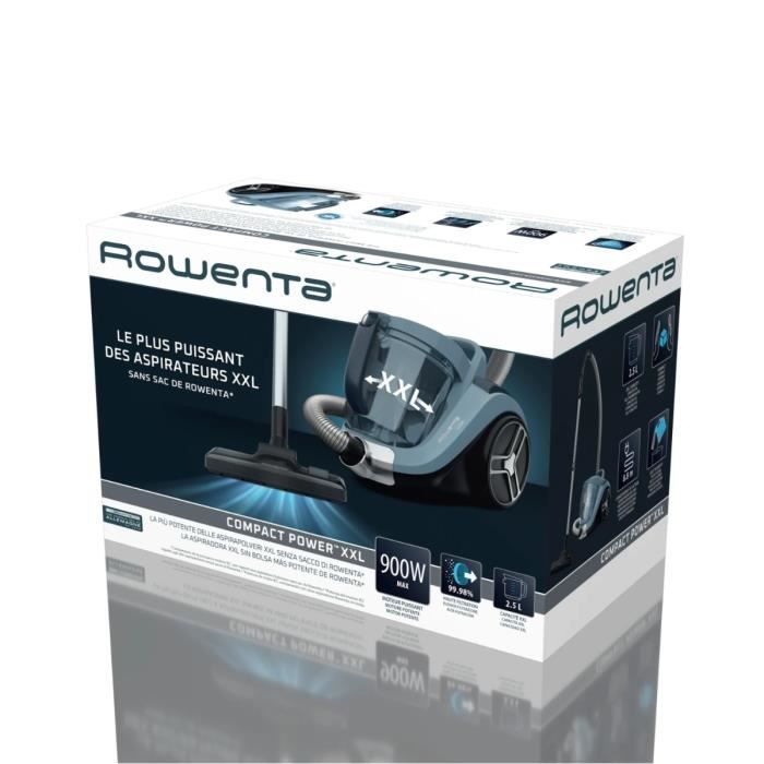 Aspirateur sans sac - ROWENTA - Compact Power XXL - 900 W - Bac à poussière 2,5 L - Filtration 99,98 % – Image 3