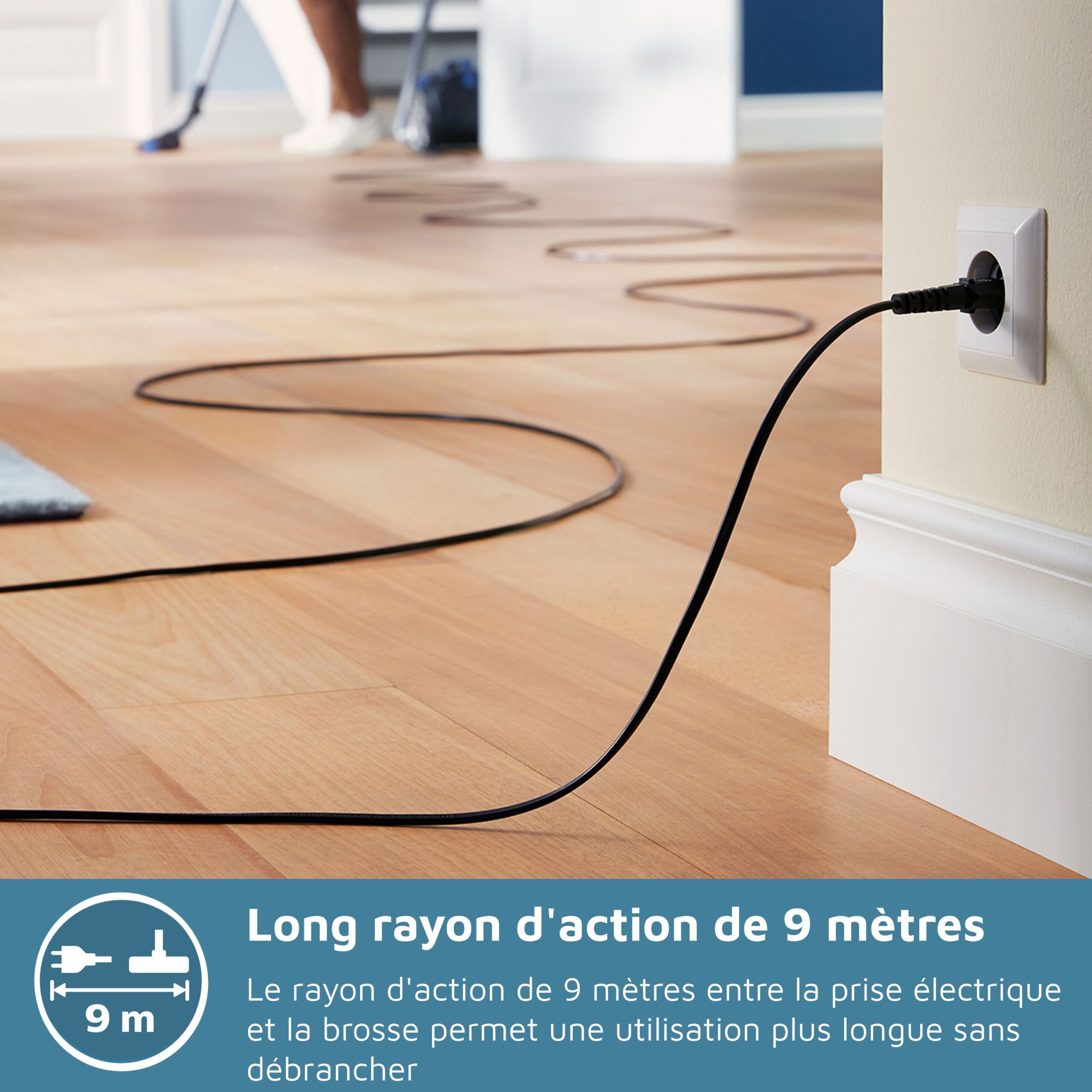 Aspirateur sans sac - PHILIPS - XB2123/09 - Série 2000 PowerCyclone 4 - 850W - Bleu/rose – Image 4