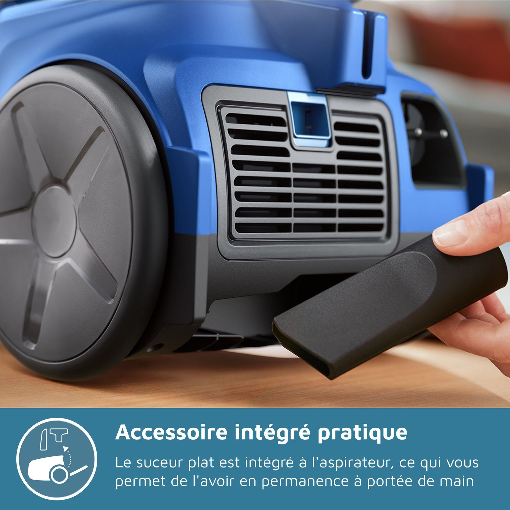 Aspirateur sans sac - PHILIPS - XB2123/09 - Série 2000 PowerCyclone 4 - 850W - Bleu/rose – Image 9