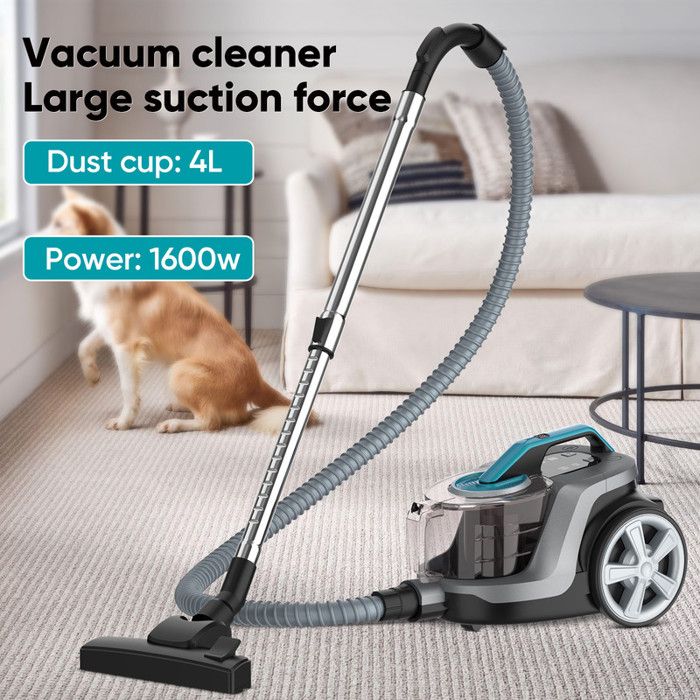 Aspirateur Sans Sac Puissant Et Silencieux 1600W – Aspirateur Traineau Sans Sac Grande Capacité 4L – Aspirateur Sans Sac Puissant – Image 3
