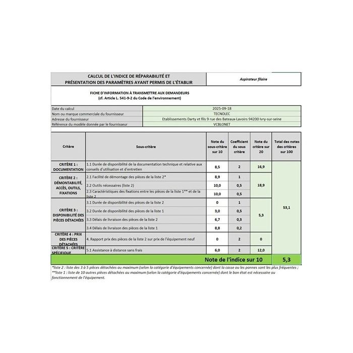 Aspirateur sans sac Tecnolec VCBLONET – Image 4