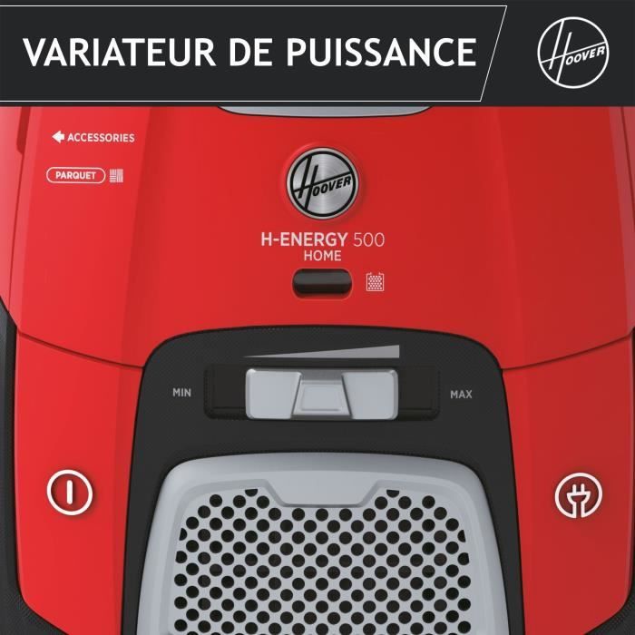 Aspirateur Traineau avec Sac - HOOVER HE510HM - 700 W - 4 L - 65 dBA - Spécial parquet – Image 2
