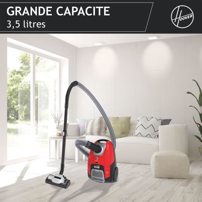 Aspirateur Traineau avec Sac - HOOVER HE510HM - 700 W - 4 L - 65 dBA - Spécial parquet – Image 4