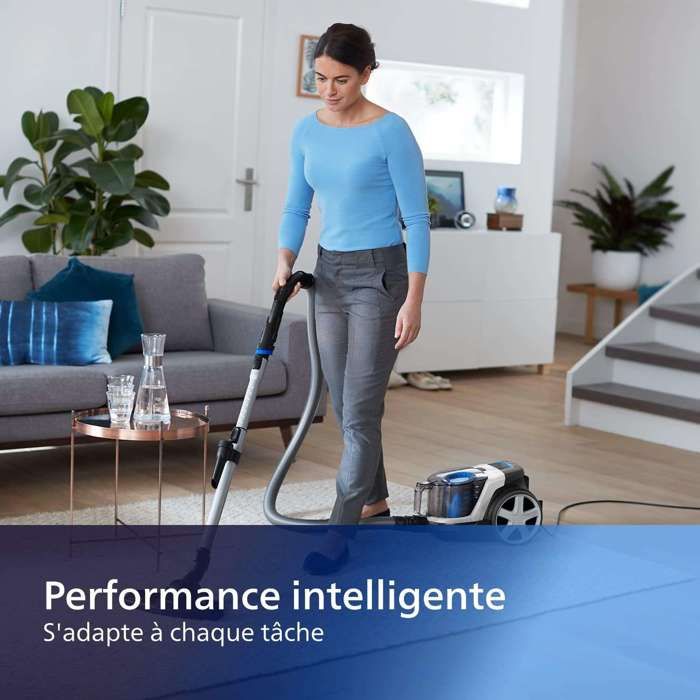 Aspirateur Traineau sans sac PHILIPS PowerPro Compact - FC9332/09 - 900W - Filtre Allergy H13 - Classe énergétique A – Image 4