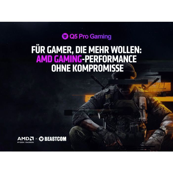 BEASTCOM Q5 Pro Gaming, PC Gamer, AMD Ryzen 9 5900X, NVIDIA RTX 5060, 32Go RAM, 1 To NVMe, WiFi, Win11 – Image 4