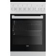 Cuisinière - BEKO - FSS57100GW - 4 Vitrocéramiques - Four Convection 60L - Blanc – Image 4