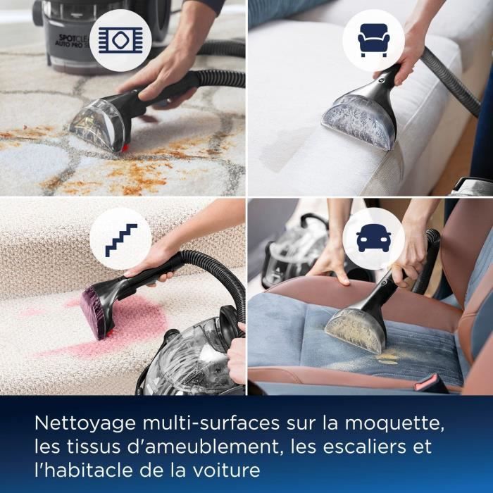 BISSELL SpotClean Auto Pro Select 3730N - Détache, Nettoie et Aspire - Réservoir grande capacité - Longue portée – Image 2