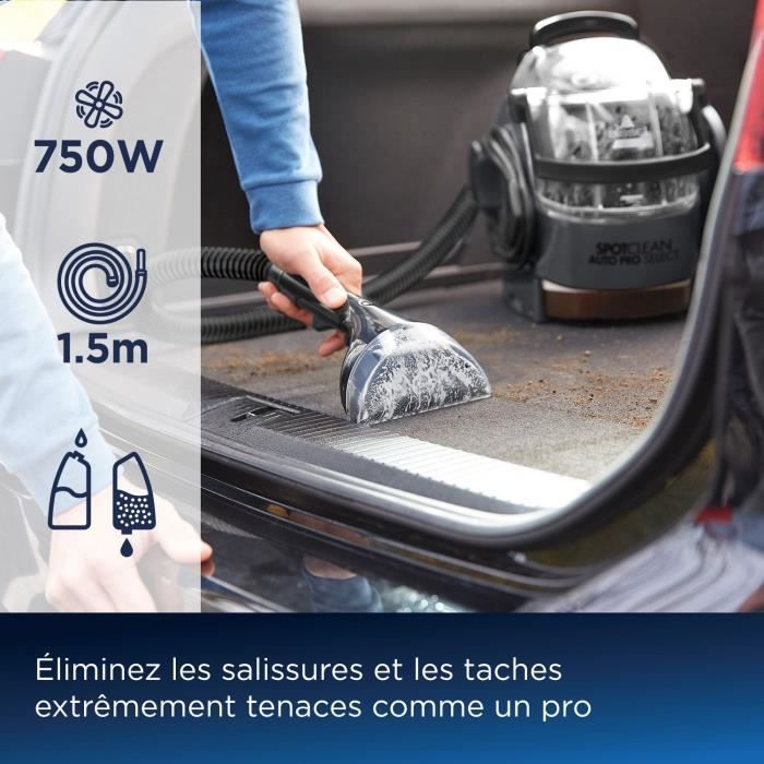 BISSELL SpotClean Auto Pro Select 3730N - Détache, Nettoie et Aspire - Réservoir grande capacité - Longue portée – Image 3