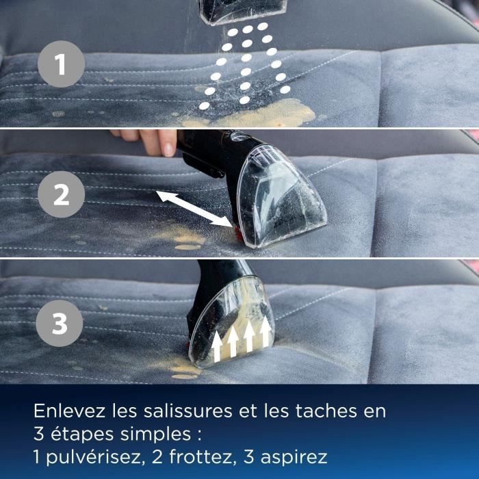 BISSELL SpotClean Auto Pro Select 3730N - Détache, Nettoie et Aspire - Réservoir grande capacité - Longue portée – Image 4