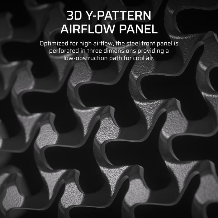 Boîtier PC - CORSAIR - Série FRAME 4000D - Moyen-tour - Noir – Image 4