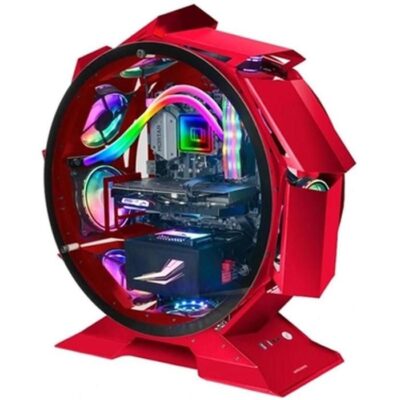 Boîtier PC Gaming - Mars Gaming - MCORB Rouge - Micro-ATX XL - Double Vitrage - Refroidissement Optimal
