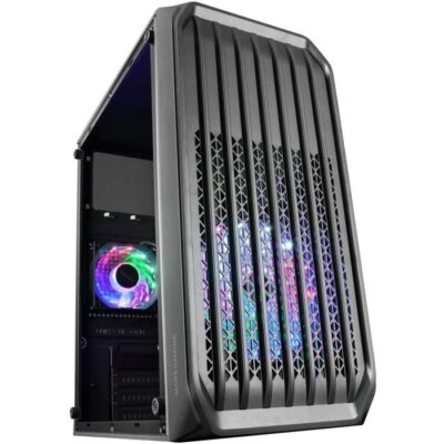 Boîtier PC Mini Tour Micro ATX - Mars Gaming - MC-S2 RGB - Panneau vitré - Noir - Taille unique