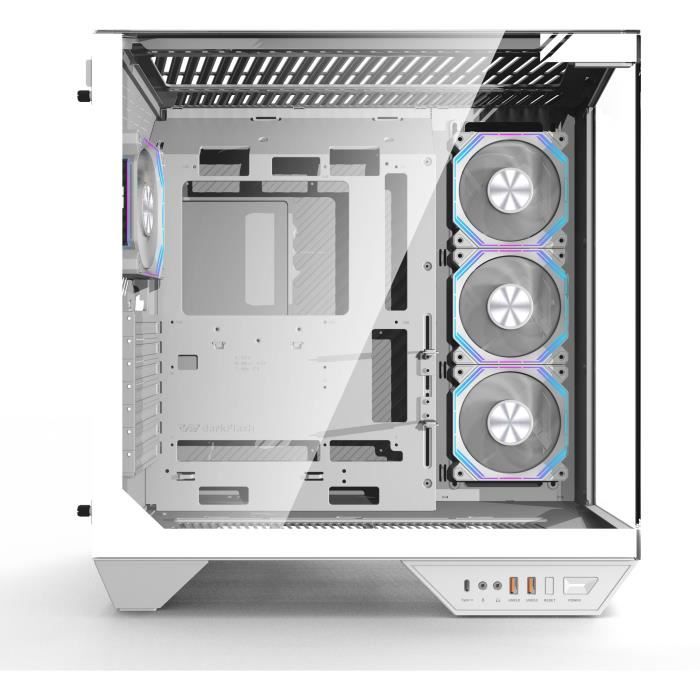 Boitier sans alimentation - Cube - Format ATX - DARKFLASH DY470 - Blanc – Image 3