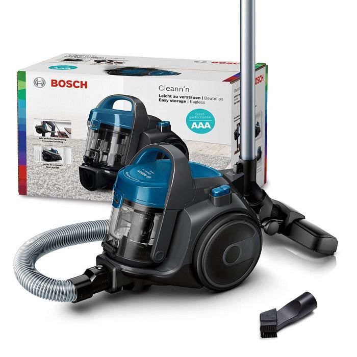 Aspirateur sans sac BOSCH BGC05A220A Bleu - Traineau - PureAir - Sensor Bagless - Hi Spin – Image 4