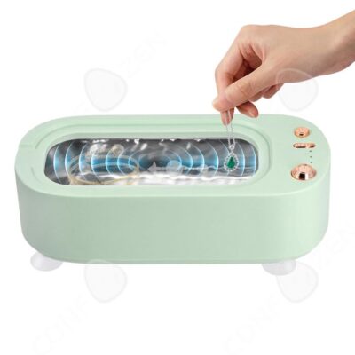 C Nettoyeur à ultrasons 45kHz 2500mAH 3 niveaux de minuterie et 2 niveaux réglage 360 degrés nettoyage nettoyeur ultrasons lunettes